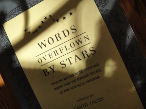 words overflown by stars